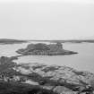 View of Broch along causeway from the North West