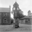 West Linton, Main Street, Public Well And Clock Tower