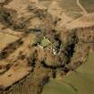 Craignethan Castle, oblique aerial view, taken from the SE.