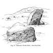 Sketch of recumbent stone circle, viewed from W.