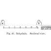 Drawing of section across recumbent stone circle.