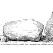 Sketch of recumbent stone circle.