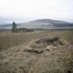 Copy of colour slide (H 93803cs) of view across recumbent stone circle from NE.