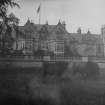 View of Montrave House from south with highland cattle in the foreground.