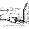 Sketch view of recumbent stone circle