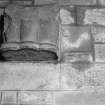 Interior-detail of Romanesque capital rebuilt into St Elois Chapel
