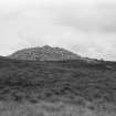 View looking up towards the chambered cairn