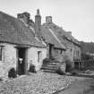 Detail of unlocated cottages, probably Newmills, Fife
