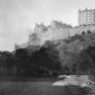 View of Edinburgh Castle from King's Stables Road