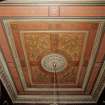 Entrance hall, painted ceiling, detail
