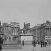 View of Waterloo Place end pavilions with Duke of Wellington Statue in front
