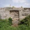 Blocked doorway on S wall, view from S