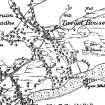 1881 OS 6 inch to 1 mile Tavool House & cottages to SW