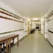 Interior, basement, west corridor, view from N