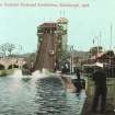  'The Water Chute, Scottish National Exhibition, Edinburgh, 1908'. Colour postcard