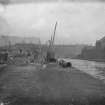 Edinburgh, Union Canal.
General view showing construction work.