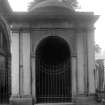 Detail of entrance to tomb of William Robertson, D.D., Principal of Edinburgh University.