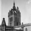 General view of crown steeple taken from roof of Thistle Chapel