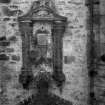 Edinburgh, 47 Figgate Street, The Tower.
Detail of carved moulding on wall.