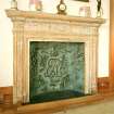 Castle of Mey, 1st floor, dining-room, detail of fireplace