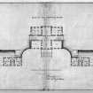 Scanned digital copy of A 27009 Plan of principal floor inscribed "plan referred to by contract" signed  "DUMFRIES" and "Jn, Rbt & Jas Adam"