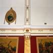 Church interior, detail of decorative plasterwork.