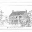 Digital image of sketch of Free Church Manse Torphichen
