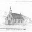 Sketch of Free Church Inveravon (Craggan)
