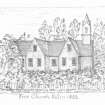 Digital image of sketch of Free Church Killin
