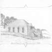 Digital image of sketch of South Free Church Strathmiglo
