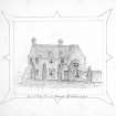 Digital image of sketch of South Free Church Manse Strathmiglo
