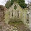 General view of interior showing E gable from W.