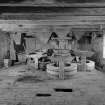Interior.
First floor, mill stones and hoppers.