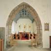 Interior. 
View of chancel and arch from West.