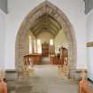 Interior.
View of chancel arch from East.