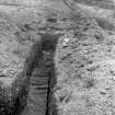 Kerb of Antonine rampart on South of entrance
From Photograph Album detailing excavations at Mumrills Fort