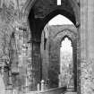 Historic photograph showing view of transept.