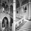 General view of staircase at Mount Stuart, Argyll & Bute, taken in 1904