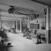 Interior view of the basement workshop in the Kelvin Building of Natural Philosophy.