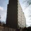 Perth, Gowrie St, Potterhill: Side view of 8-storey slab block.