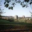 Edinburgh, Comiston, Oxgangs Crescent: View from a distance of three 15 storey blocks.