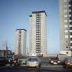 Aberdeen, Seaton Crescent (Seaton 'B' 'C'  'D' Phase 2): View across car park of multi-storey blocks.