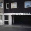 Aberdeen, Seaton Crescent, Aulton Court: View of entrance with signage.