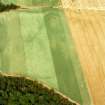 Inveravon, oblique aerial view, taken from the SSW, centred on the cropmarks of Roman Temporary Camps.