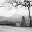 Arran, Stronach.
View of standing stone with Goatfell in the distance.