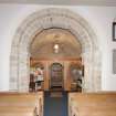 View of tower arch and vestibule from E.