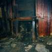 Interior-detail of fireplace in Northern room of blackhouse