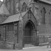 Glasgow, 340-352 McAslin Street, Catholic Apostolic Church.
Detail of porch from South-West.