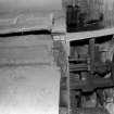 Interior.
View of threshing machine showing drive to feed rollers.