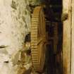 Interior.
View from SE along wall between threshing machine.